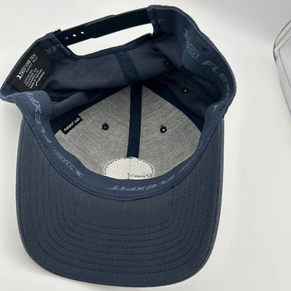 TravisMathew Hat Florida Patch Snapback Mens OSFM Navy Blue Golf Coastal Style